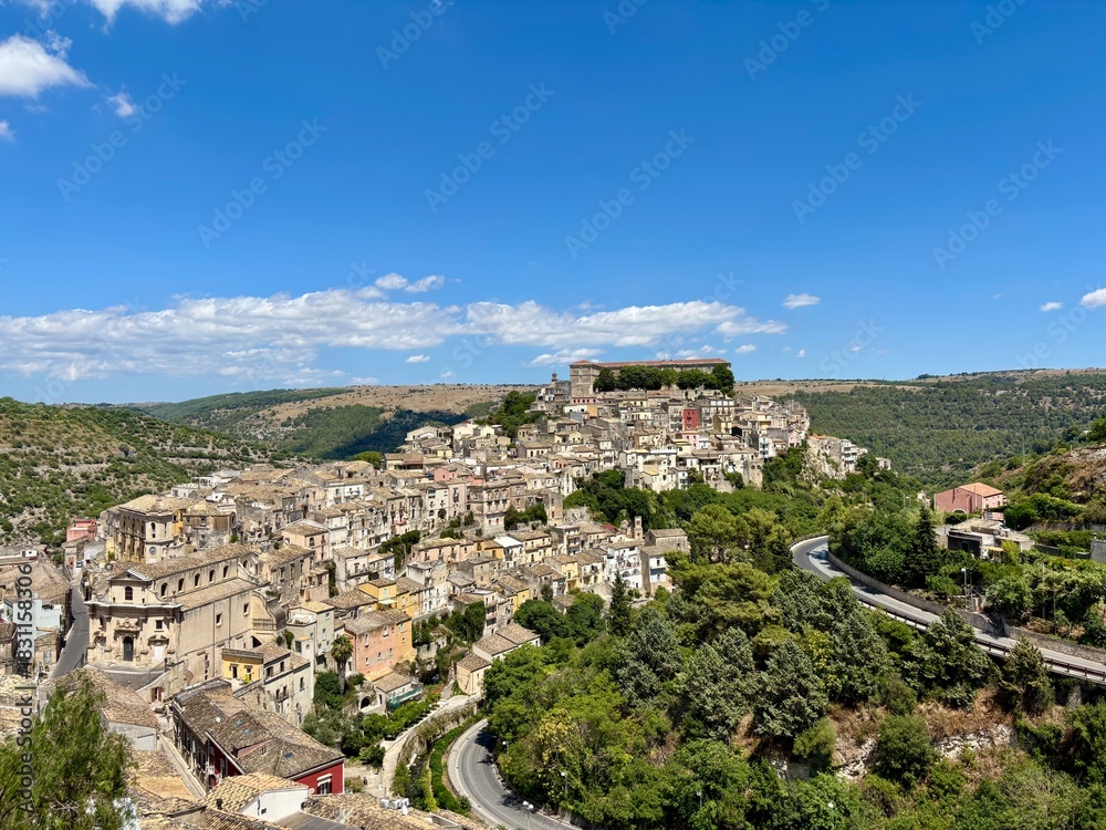 Fototapeta premium village in the mountains