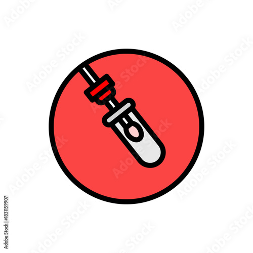 swab icon outline style