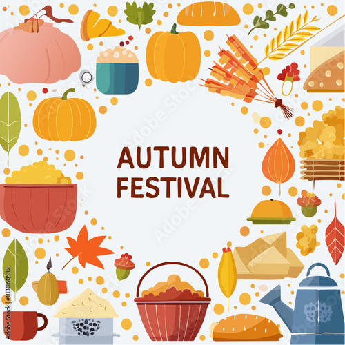 Vibrant Autumn Festival Food Collection