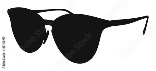 A black glass and frame design