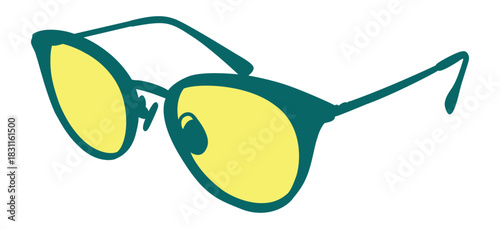 Beautifully arranged on a background of colored glasses