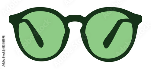 Beautifully arranged on a background of colored glasses