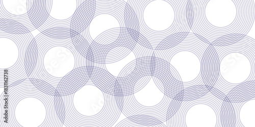 Seamless circles pattern decoration. Vector spiral ornament floral design. Circle swirl pattern fabric texture geometric art wallpaper.	