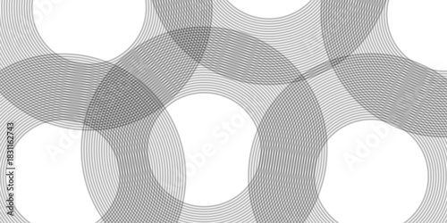 Seamless circles pattern decoration. Vector spiral ornament floral design. Circle swirl pattern fabric texture geometric art wallpaper.	