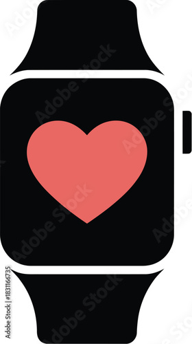 Heart rate monitor smartwatch fitness tracker health app technology device