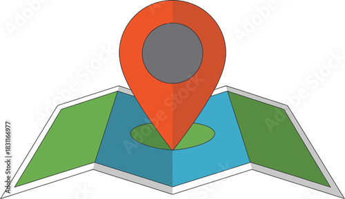 Find location map pointer navigation destination gps travel direction guide