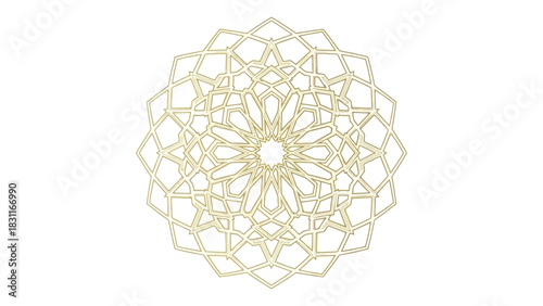 ornamental round lace pattern