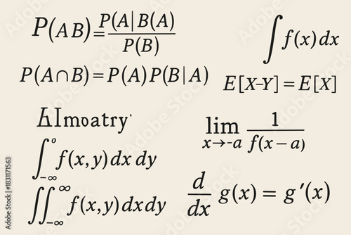 A ‘semi-correct’ mathematical slide: it looks reasonable, but contains critical errors in the key probability formulas.