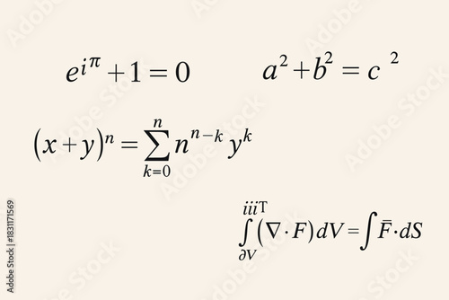 The four most powerful formulas in mathematics and mathematical physics, presented accurately and elegantly. A wonderful poster for any mathematician, physicist or engineer.