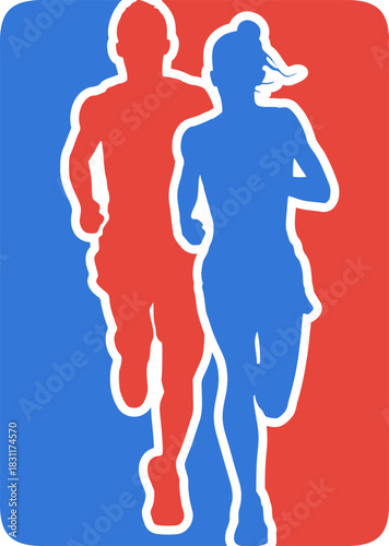 Running emblem design