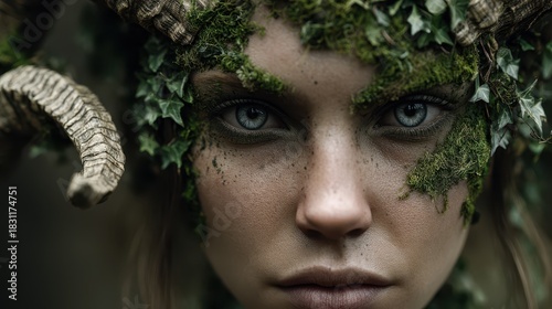 Close-up of a face with int...