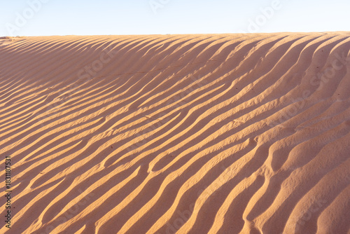 Sands wave texture of desert sand dunes.