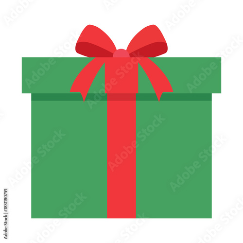 christmas gift box vector illustration