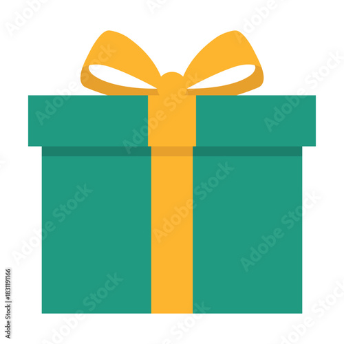 christmas gift box vector illustration