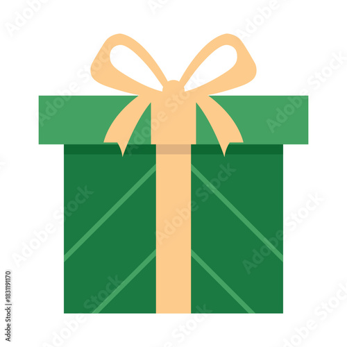 christmas gift box vector illustration