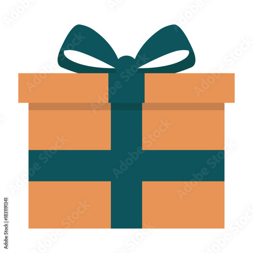 christmas gift box vector illustration