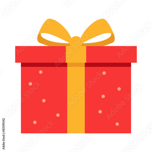 christmas gift box vector illustration