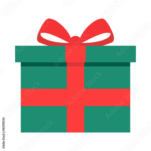 christmas gift box vector illustration