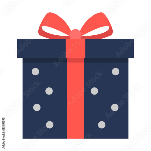 christmas gift box vector illustration