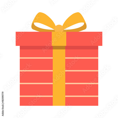 christmas gift box vector illustration