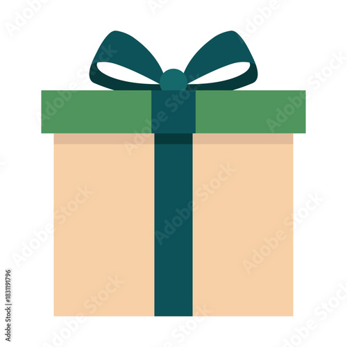 christmas gift box vector illustration