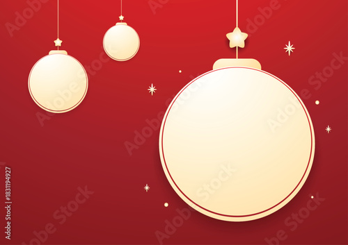 Christmas label. Festive Christmas text box vector. Perfect for seasonal messages or text and greetings.