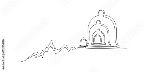 Minimal art with bell shapes