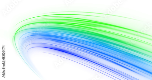 Dynamic rays and flowing lines with glowing streaks. Futuristic beams, curves, and abstract motion effects.