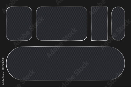 Minimalist Geometric Golden Frames: Elegant Thin Line Borders, Modern Luxury Label Templates, Simple Abstract Banner Shapes Collection Vector