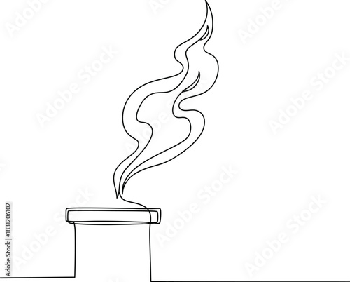 Simple smoke from a chimney
