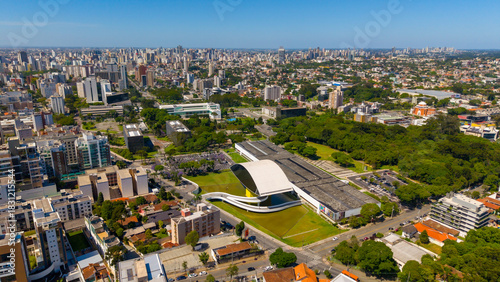 Vista Aérea da Cidade de Curitiba, Paraná, Brasil.