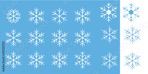 Delicate snowflakes on a light blue background bring a cool, wintery feel perfect for seasonal projects and holiday promotions