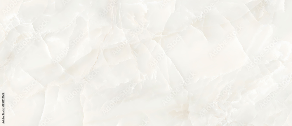Fototapeta premium Wonderful white onyx marble stone texture.