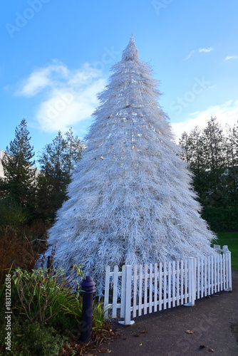 A beautiful White Christmas tree