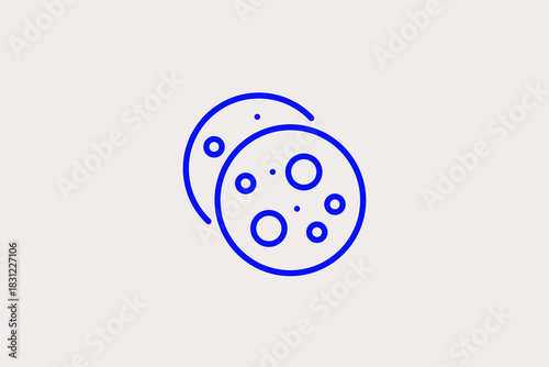 cookies illustration in line style design. Vector illustration.