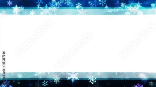Sparkling snowflake loop background material	
