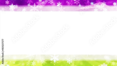 Sparkling snowflake loop background material	

