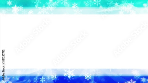 Sparkling snowflake loop background material	
