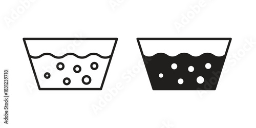 Soak icon. vector symbol logo illustration line editable stroke flat design style isolated on white