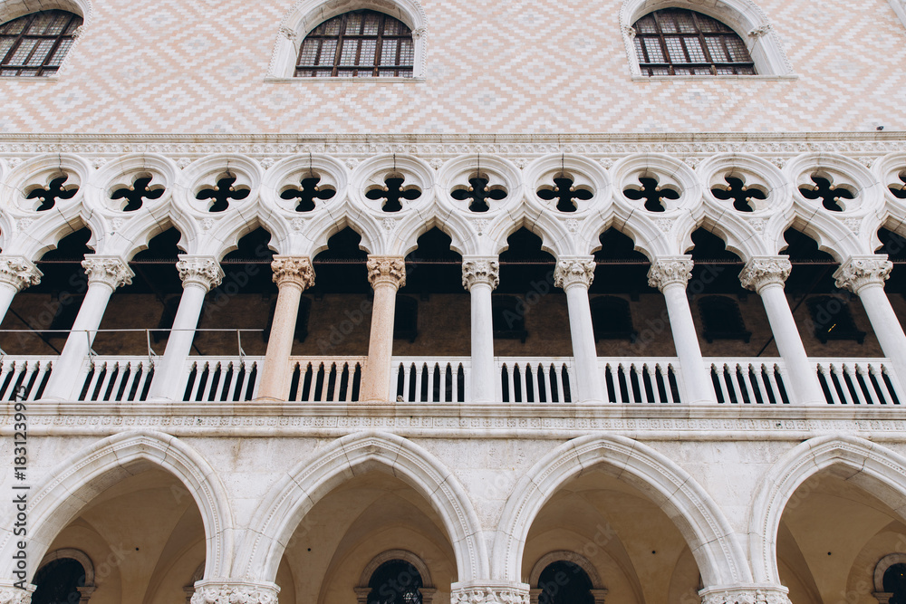 Fototapeta premium Doge's Palace architecture in Venice, Italy