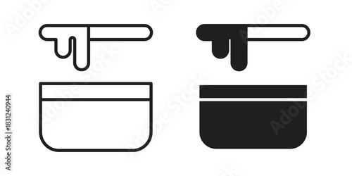 Wax icon. vector symbol logo illustration line editable stroke flat design style isolated on white