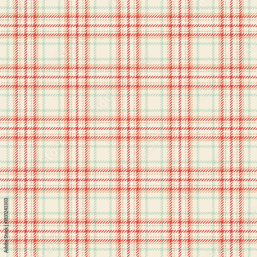 Website seamless fabric plaid, kind tartan vector pattern. Formal textile texture check background in antique white and orange colors.