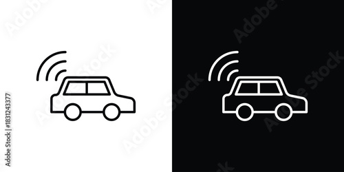 Autonomous car icon In Trendy Design Vector Eps 10