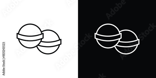 Bath salts bomb icon In Trendy Design Vector Eps 10