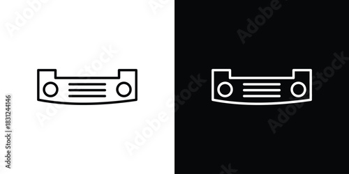Car bumper icon In Trendy Design Vector Eps 10