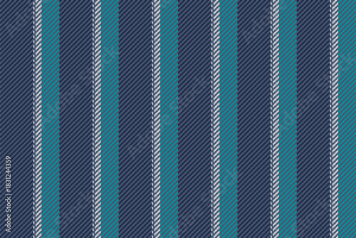 Told pattern stripe seamless, front vertical textile lines. Snspiration fabric background vector texture in blue and dark colors.