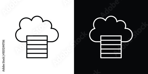Cloud server icon In Trendy Design Vector Eps 10