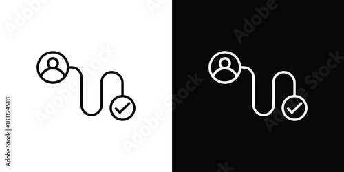 Customer journey icon In Trendy Design Vector Eps 10