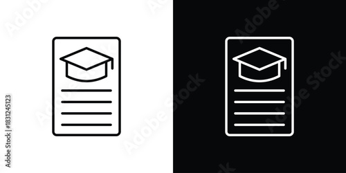 Curriculum icon In Trendy Design Vector Eps 10