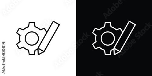 Customize icon In Trendy Design Vector Eps 10